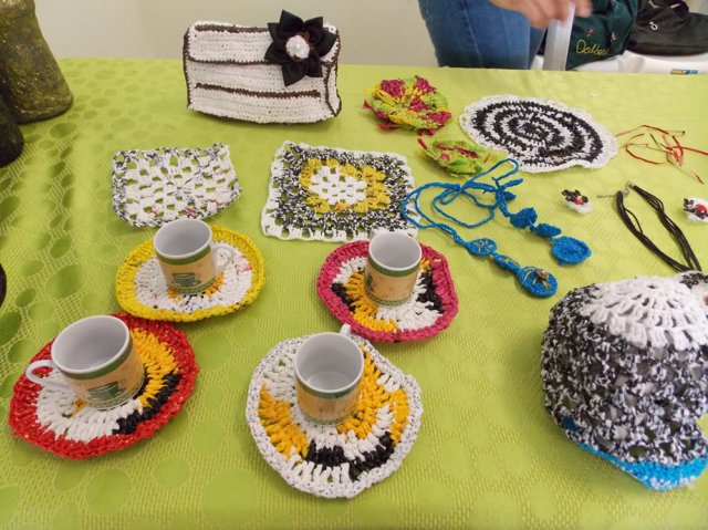 Recycled Art Workshops at the Cultural Center in Bani Perello