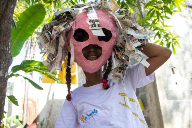 Workshops were organized at the Frailes community center and the Loyola School in Santo Domingo