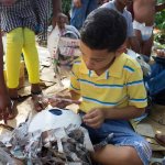 Workshops were organized at the Frailes community center and the Loyola School in Santo Domingo