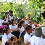 Workshops were organized at the Frailes community center and the Loyola School in Santo Domingo