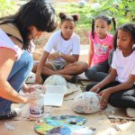 Workshops were organized at the Frailes community center and the Loyola School in Santo Domingo