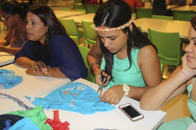 Recycled Art Workshop at Agora Mall, Santo Domingo 