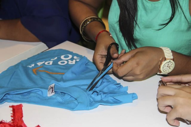 Recycled Art Workshop at Agora Mall, Santo Domingo 