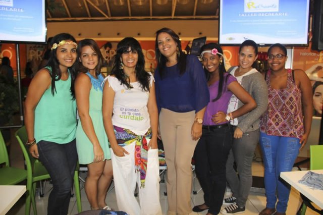 Recycled Art Workshop at Agora Mall, Santo Domingo 