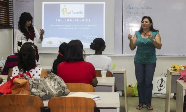 Recycled Art Workshop at Technological Institute of Santo Domingo-INTEC