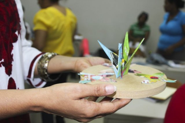 Recycled Art Workshop at Technological Institute of Santo Domingo-INTEC