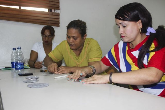 Recycled Art Workshop at Technological Institute of Santo Domingo-INTEC