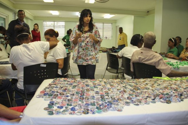 Recycled Art Workshop at Centro Tecnologico Comunitario de Capotillo